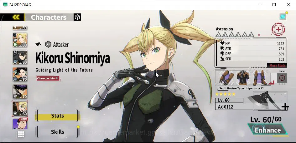 Kaiju No. 8 The Game Accounts [MOBILE] PR 40|7 SSR 2 Limit | Mina Superb (Hikari shinomiya+Sign,Gen JST A1+SignA2,Rin 7