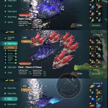 Sea of Conquest: Pirate War Accounts Flangship LV57 | 467,000,000 Power | 7SP Heroes | 887 Lucky egg ticket