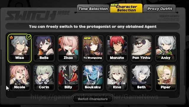 Zenless Zone Zero Accounts Starter ASIA|IK 27|S1 CH1|2 Limit (Ye ShunGuang+Zhao)+1 STD (Rina)|MC WISE|Rate ON|LOG 2
