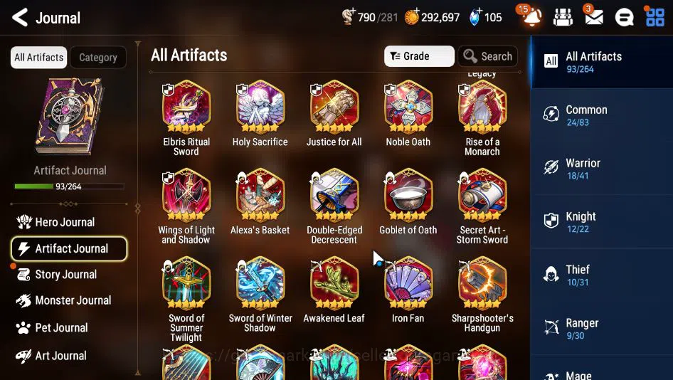 Epic Seven Accounts Mid-Tier Global Verif|10 ML(DD Ray,A Vildred,SP Politis,Har setti,Etc)+Stark,Riza 8