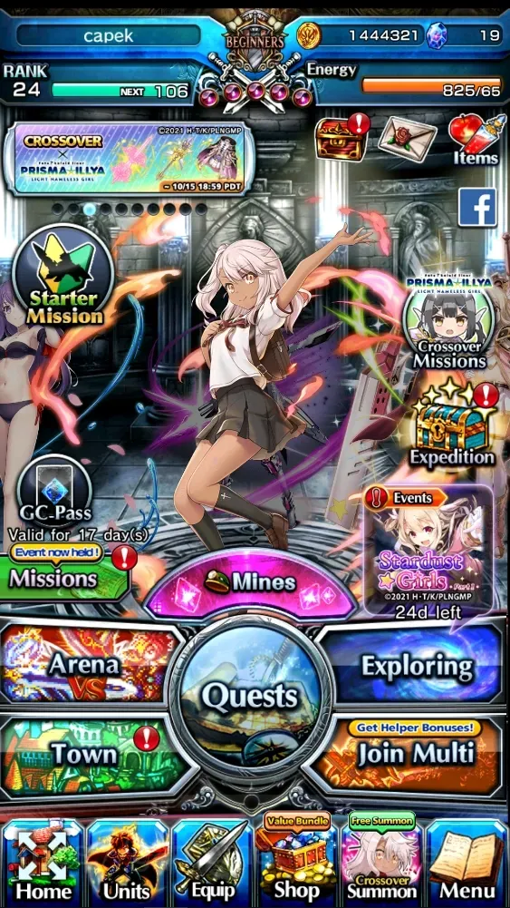 Grand Summoners Accounts End-Game Global|Rank 24|5 Ascend, 1 TW|(Summer Sakura)+TW, Chloe, Imperial Form Illya, Metal Armor 1