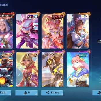 Mobile Legends: Bang Bang Accounts Collector Global|443 Skin|Exalted|Kishin Angela,Neo Lylia,Luckybox Kagura Alpha