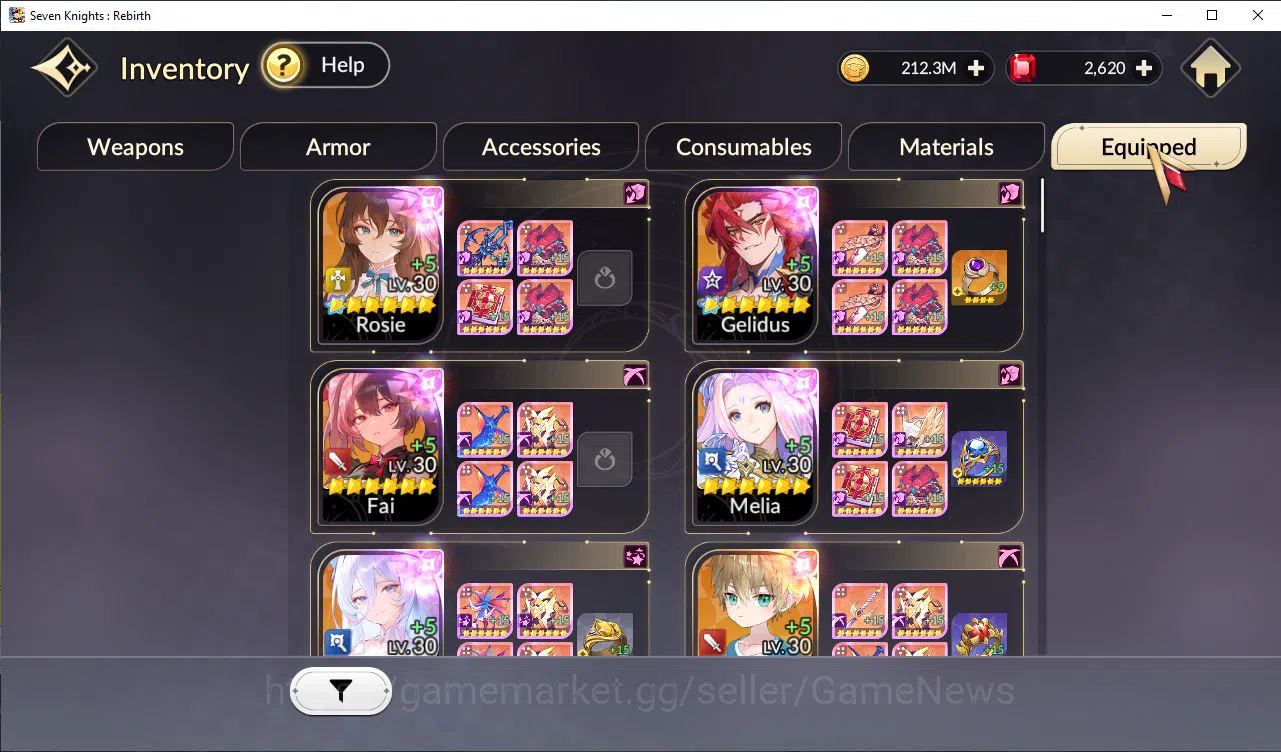 Seven Knights Re:Birth Accounts Global SEA ENDGAME|Full Ex-7k[RosieTC1,GelidusTC1, image 10