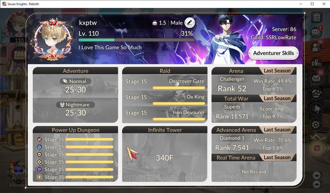 Seven Knights Re:Birth Accounts Global SEA ENDGAME|Full Ex-7k[RosieTC1,GelidusTC1, image 20