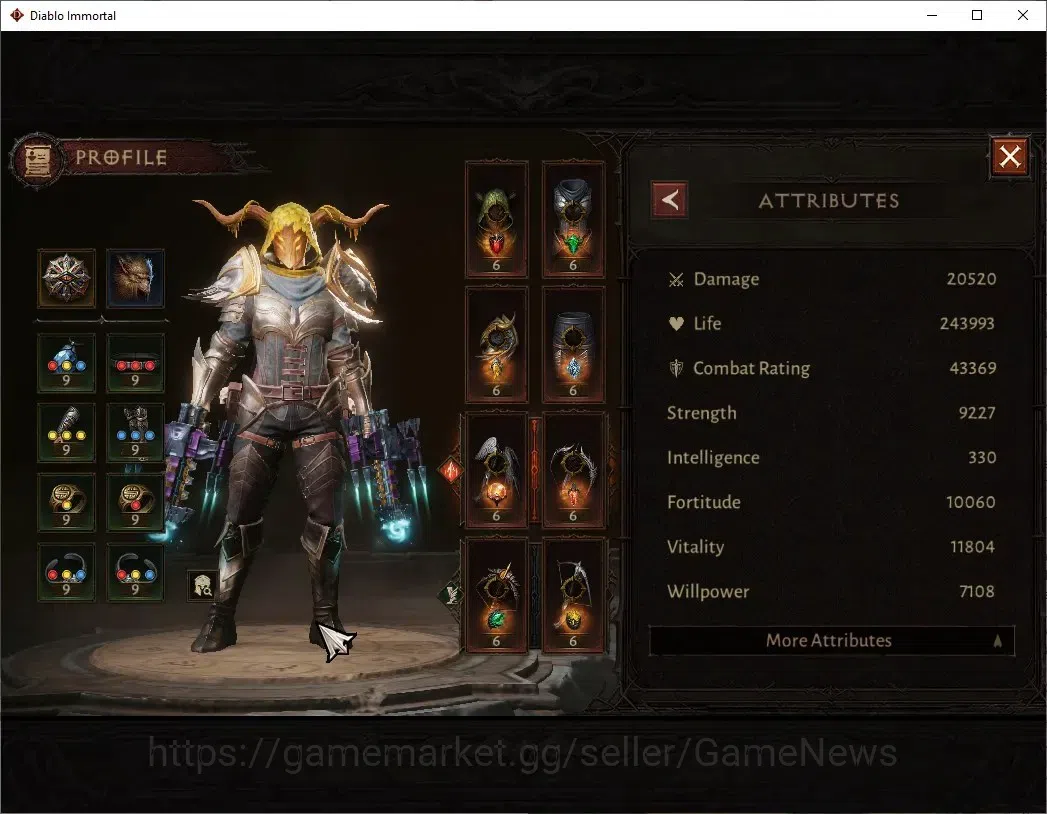 Diablo Immortal Accounts NA-Chain Of Honor |CS ON |Lv60(822) Demon Hunter | image 4