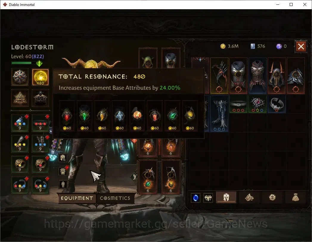 Diablo Immortal Accounts NA-Chain Of Honor |CS ON |Lv60(822) Demon Hunter | image 5