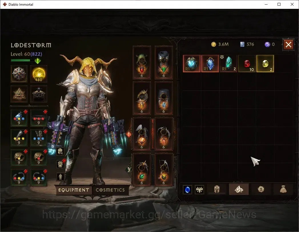Diablo Immortal Accounts NA-Chain Of Honor |CS ON |Lv60(822) Demon Hunter | image 7