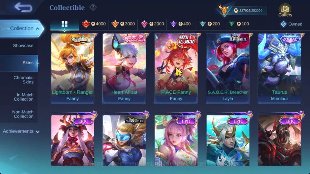 Mobile Legends: Bang Bang Accounts Hero 131 Skin 548|High Immo 172|Legend[Alpha,Franc image 12