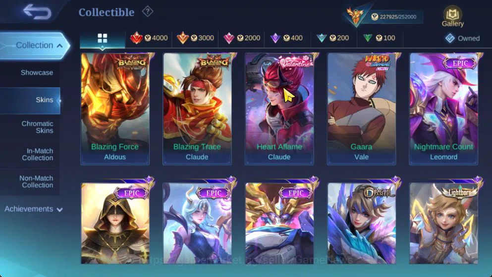 Mobile Legends: Bang Bang Accounts Hero 131 Skin 548|High Immo 172|Legend[Alpha,Franc image 16