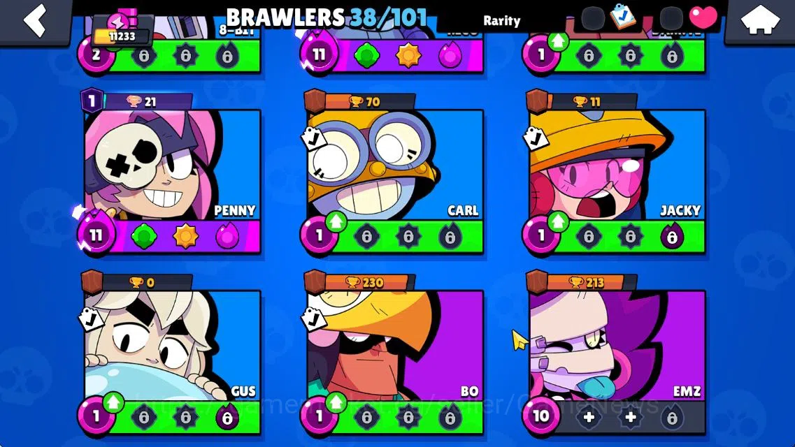 Brawl Stars Accounts 11233 Trophy|140 Gem|38 Brawler 7 MAX Lvl 3 Myth:  image 10