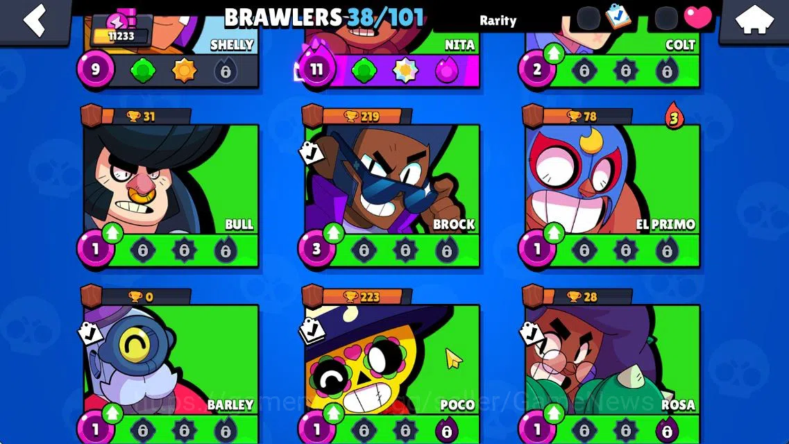 Brawl Stars Accounts 11233 Trophy|140 Gem|38 Brawler 7 MAX Lvl 3 Myth:  image 12