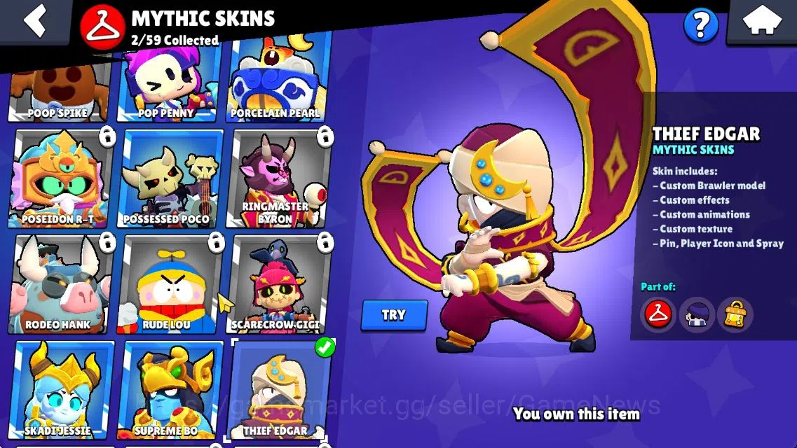 Brawl Stars Accounts 11233 Trophy|140 Gem|38 Brawler 7 MAX Lvl 3 Myth:  image 15