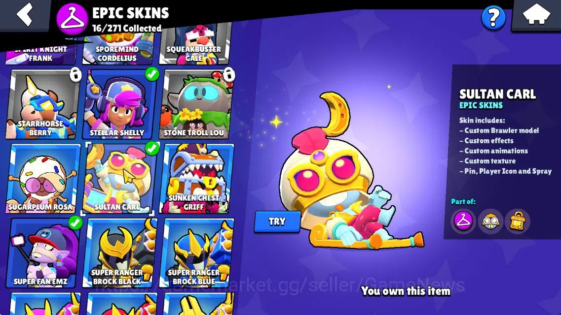 Brawl Stars Accounts 11233 Trophy|140 Gem|38 Brawler 7 MAX Lvl 3 Myth:  image 18