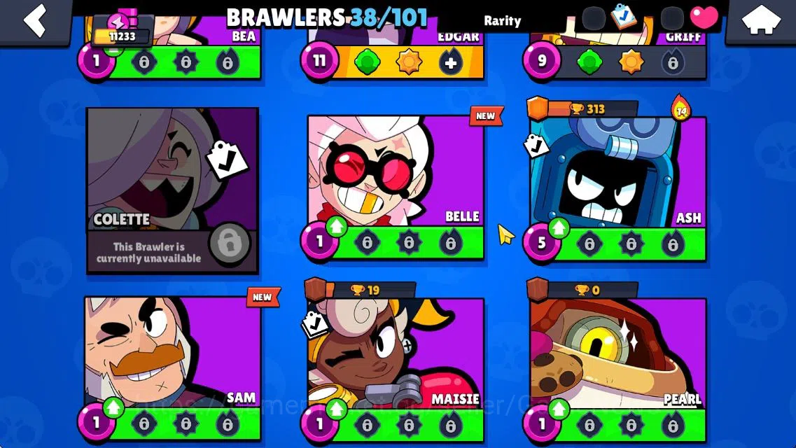 Brawl Stars Accounts 11233 Trophy|140 Gem|38 Brawler 7 MAX Lvl 3 Myth:  image 8