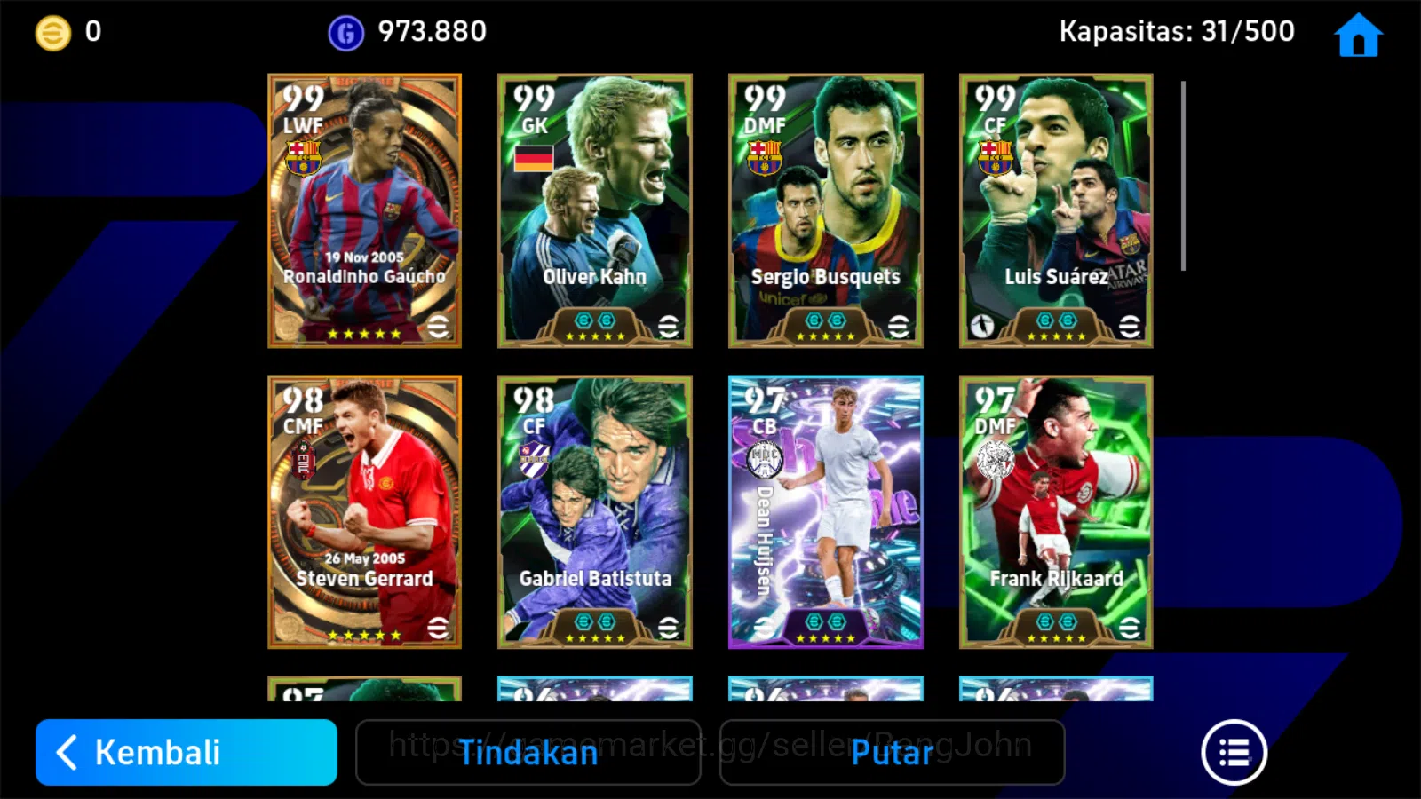 eFootball Accounts Others Power 3188 | suarez epic db | joey pelussy showtime | sergio busquests epic db  EFB663B 4