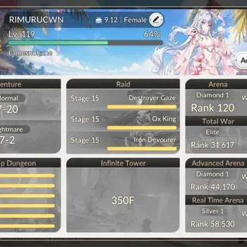 Seven Knights Re:Birth Accounts Global|FullEX7(GelidusTC2,MeliaTC2,RosieTC2,JuriTC1,FaiTC1)|51 TC6(Orkah,Aris,Etc)|29K