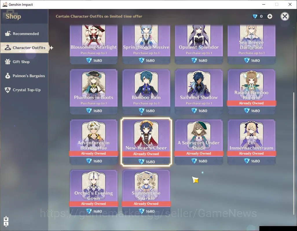 Genshin Impact Accounts Others Asia|AR 60|Free HSR+HI|19 Limited 12(*5 Weapon)|(Yelan,Flins,Kazuha,Wanderer)+Sign,Hu Tao 17