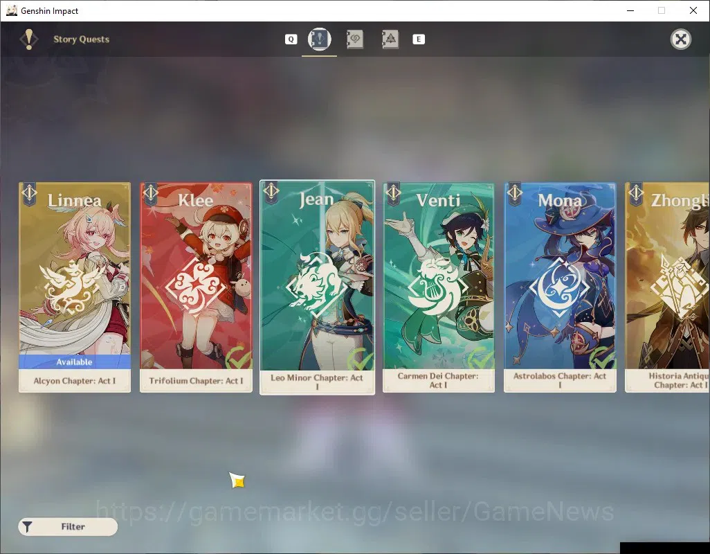 Genshin Impact Accounts Others Asia|AR 60|Free HSR+HI|19 Limited 12(*5 Weapon)|(Yelan,Flins,Kazuha,Wanderer)+Sign,Hu Tao 20