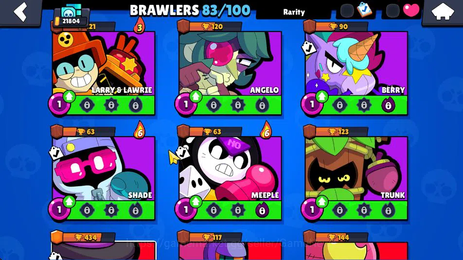 Brawl Stars Accounts 21804 Thropy|83 Brawler 19 Max Lvl|3 Hypercharge(Dustin,Godzilla,S Rico) 3 Legend, 4 Myth, etc|Take 13