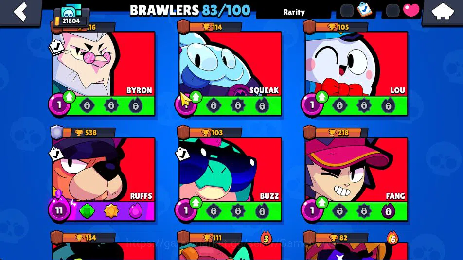 Brawl Stars Accounts 21804 Thropy|83 Brawler 19 Max Lvl|3 Hypercharge(Dustin,Godzilla,S Rico) 3 Legend, 4 Myth, etc|Take 15