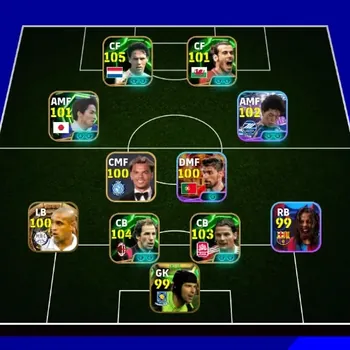 eFootball Accounts Legends & Iconic Players Android|PW 3143|Roberto Carlos Big T,Franco Baresi Epic,Marco van Basten