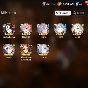 Epic Seven Accounts Starter Global Unverif|Starter Clear Prologue|2ML(Lisette,SB.Aramintha)+6*5RGB|PoH+Bless ON|MoR