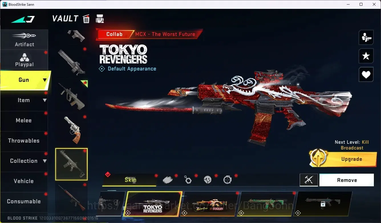 Blood Strike Accounts ASIA|2 Eternal Gun|8 Collab Gun[TR/7DS/AOT]|3 Limi image 13