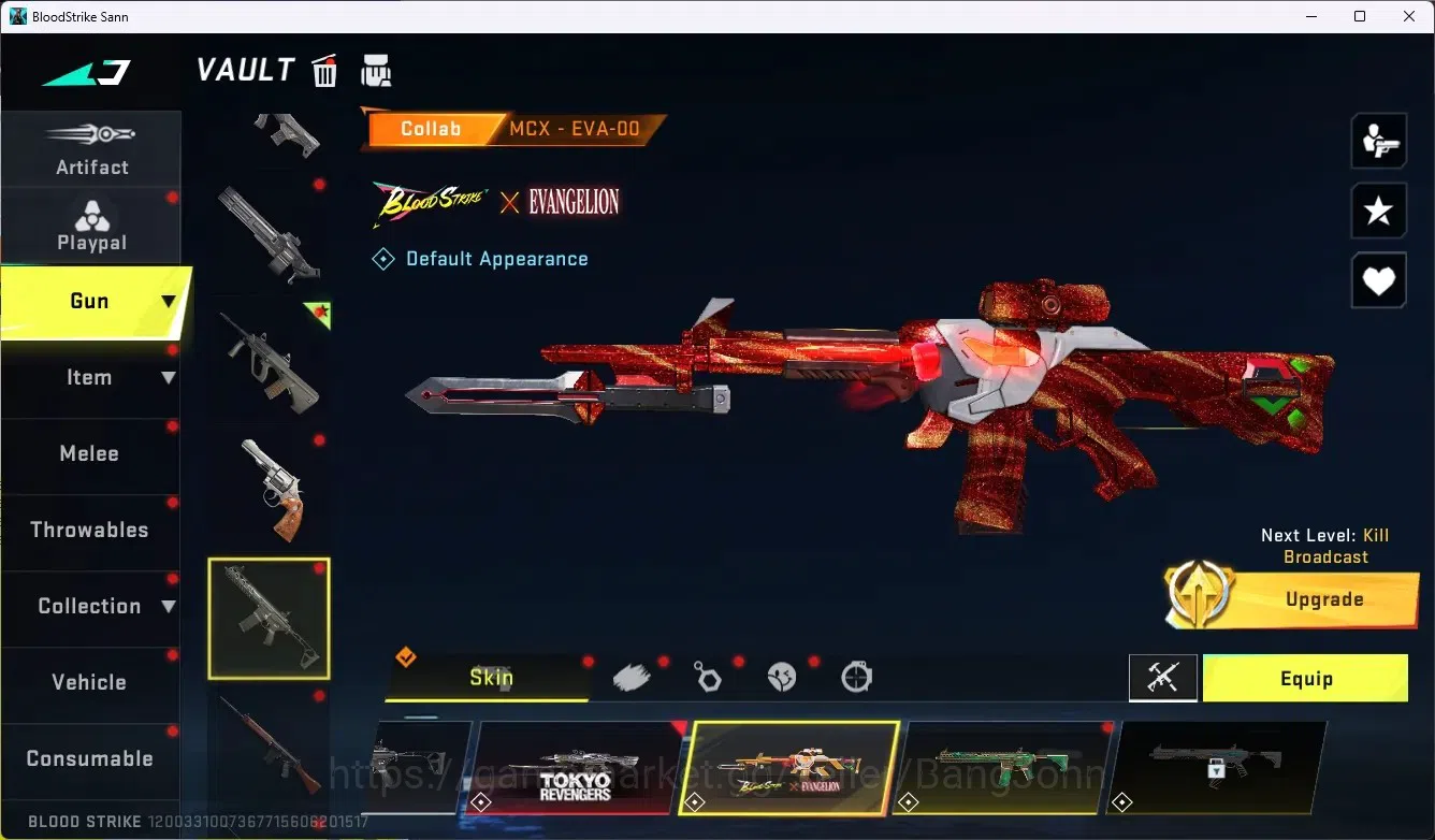 Blood Strike Accounts ASIA|2 Eternal Gun|8 Collab Gun[TR/7DS/AOT]|3 Limi image 14