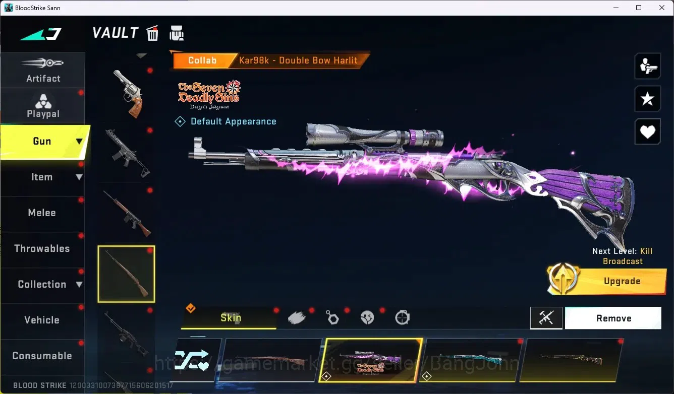 Blood Strike Accounts ASIA|2 Eternal Gun|8 Collab Gun[TR/7DS/AOT]|3 Limi image 15