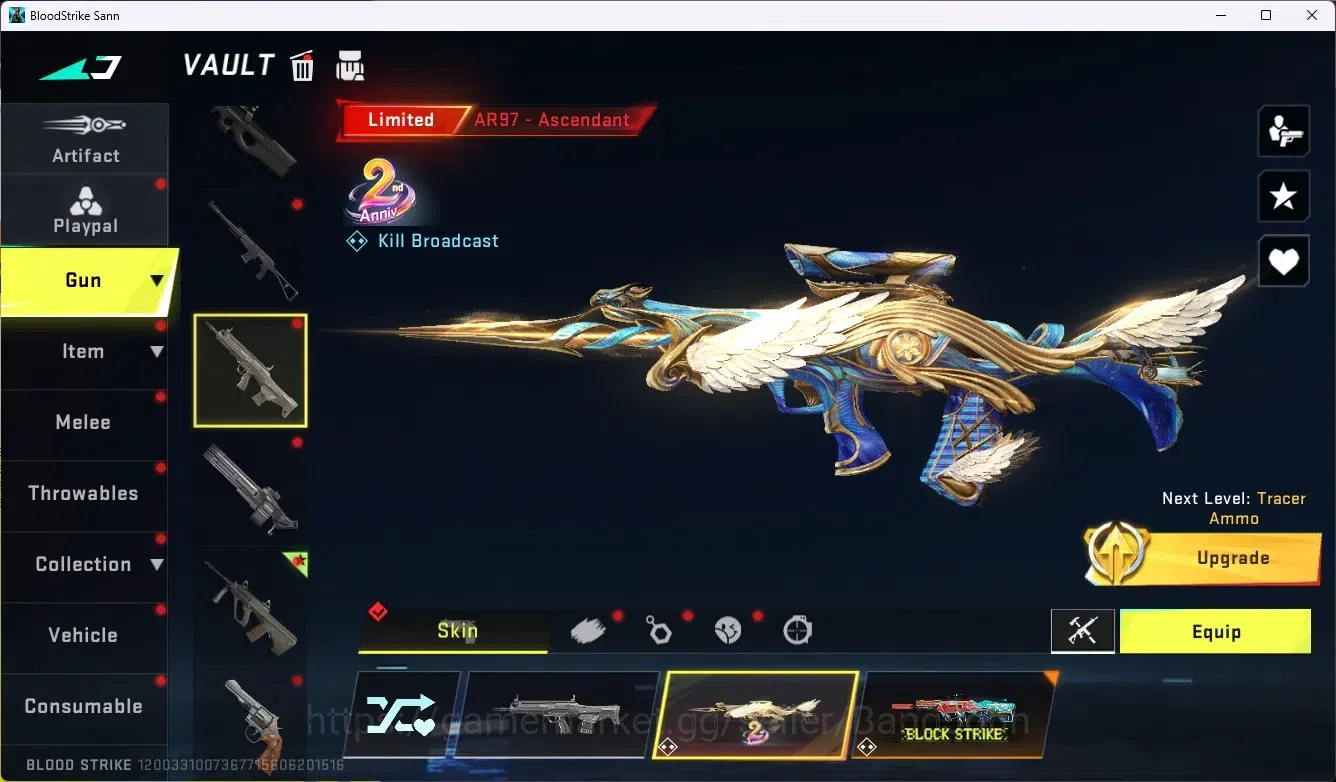 Blood Strike Accounts ASIA|2 Eternal Gun|8 Collab Gun[TR/7DS/AOT]|3 Limi image 9