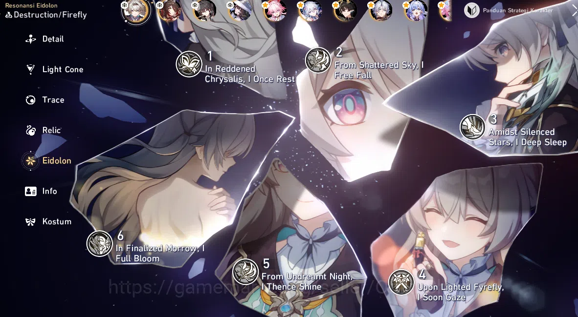 Honkai Star Rail Accounts ASIA | TL 70 | Firefly E6 ,The Dahlia, Fugue, Evan image 1