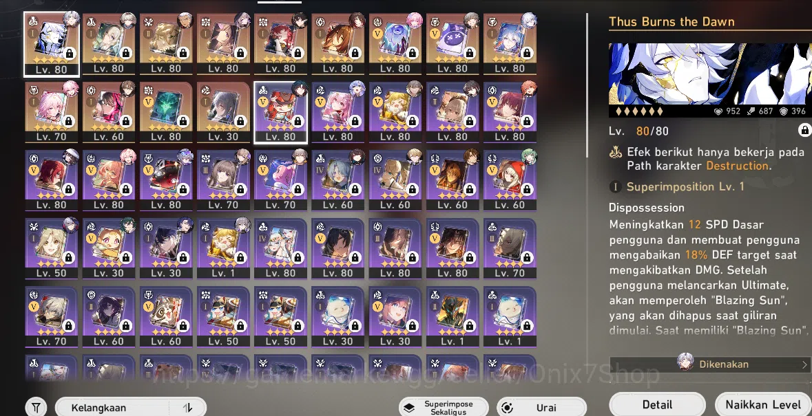 Honkai Star Rail Accounts ASIA | TL 70 | Firefly E6 ,The Dahlia, Fugue, Evan image 3