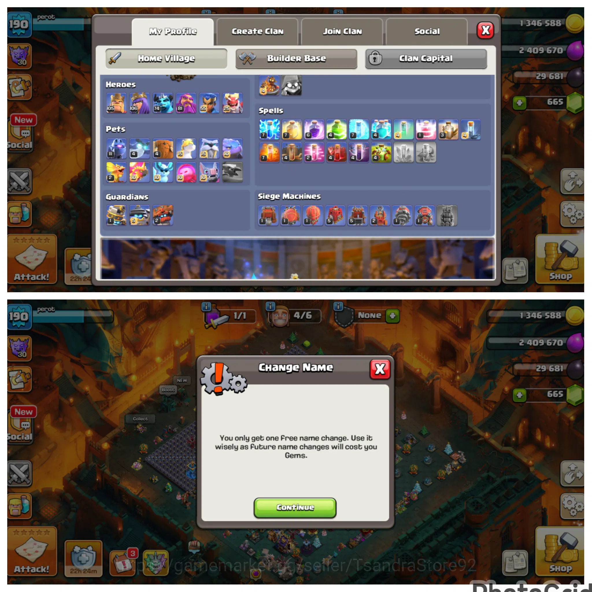Clash of Clans Accounts High-End FLASH SALE 18 LVL 190 MAXED FASE 2|5 HERO MAXED|19 EQUIPMENT MAX|NC FREE|WALL MAXED|169 2