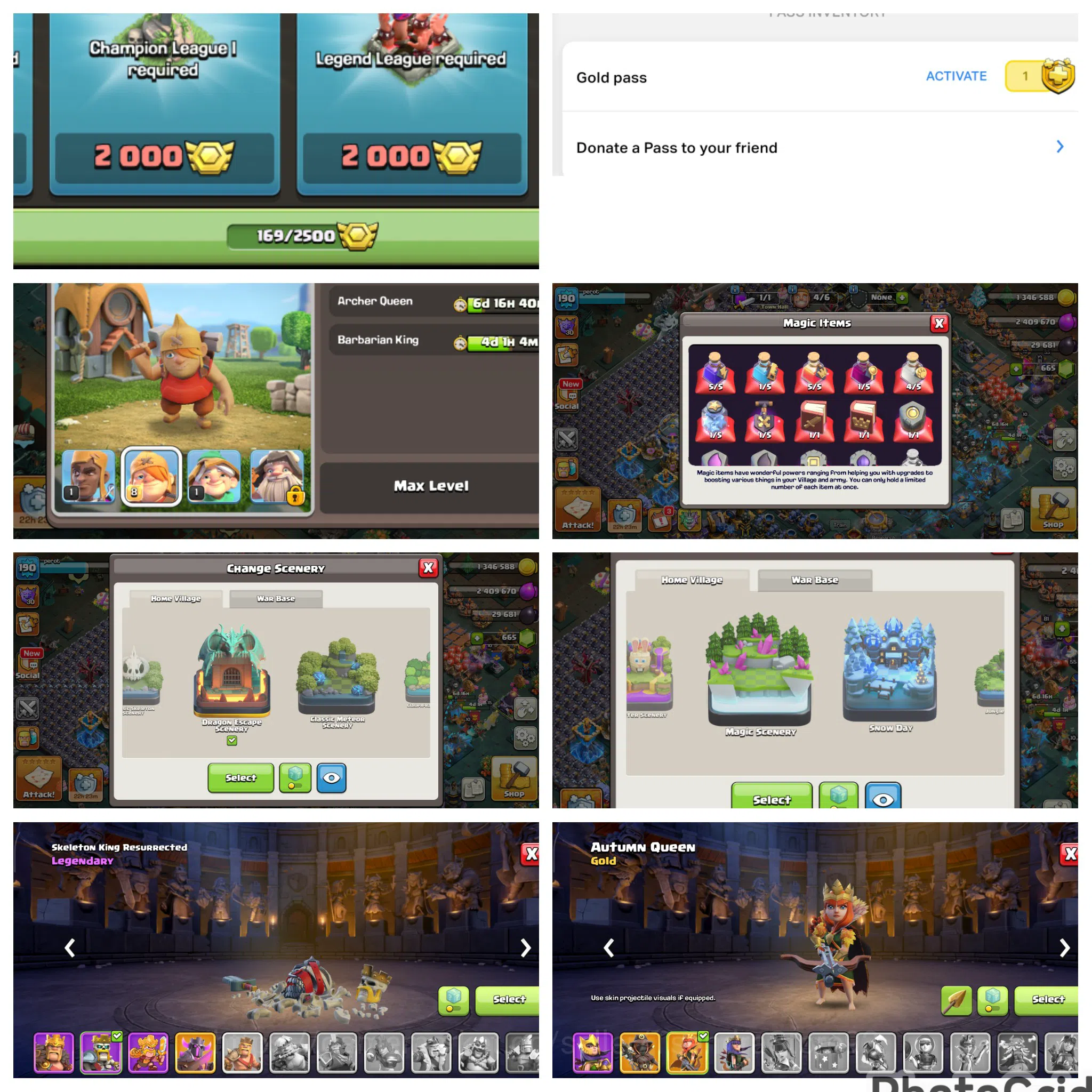Clash of Clans Accounts High-End FLASH SALE 18 LVL 190 MAXED FASE 2|5 HERO MAXED|19 EQUIPMENT MAX|NC FREE|WALL MAXED|169 4