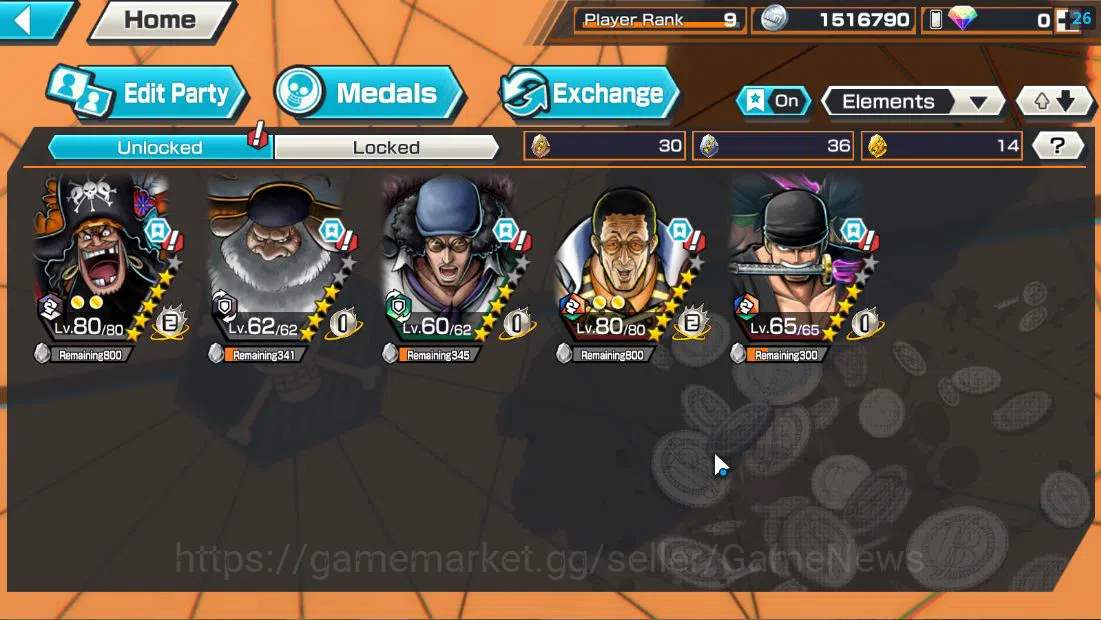 One Piece Bounty Rush Accounts Global|5 EX| T4E D.Teach,T5E St.Jaygarcia,AMS [Bor image 4