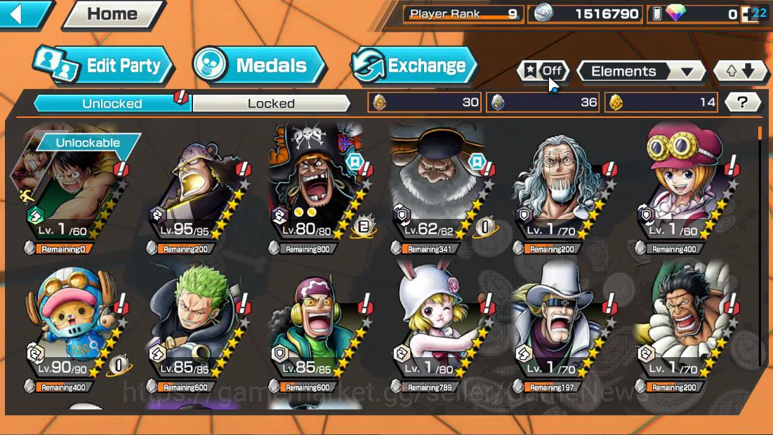 One Piece Bounty Rush Accounts Global|5 EX| T4E D.Teach,T5E St.Jaygarcia,AMS [Bor image 5