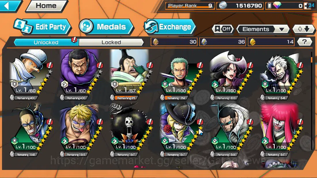 One Piece Bounty Rush Accounts Global|5 EX| T4E D.Teach,T5E St.Jaygarcia,AMS [Bor image 6