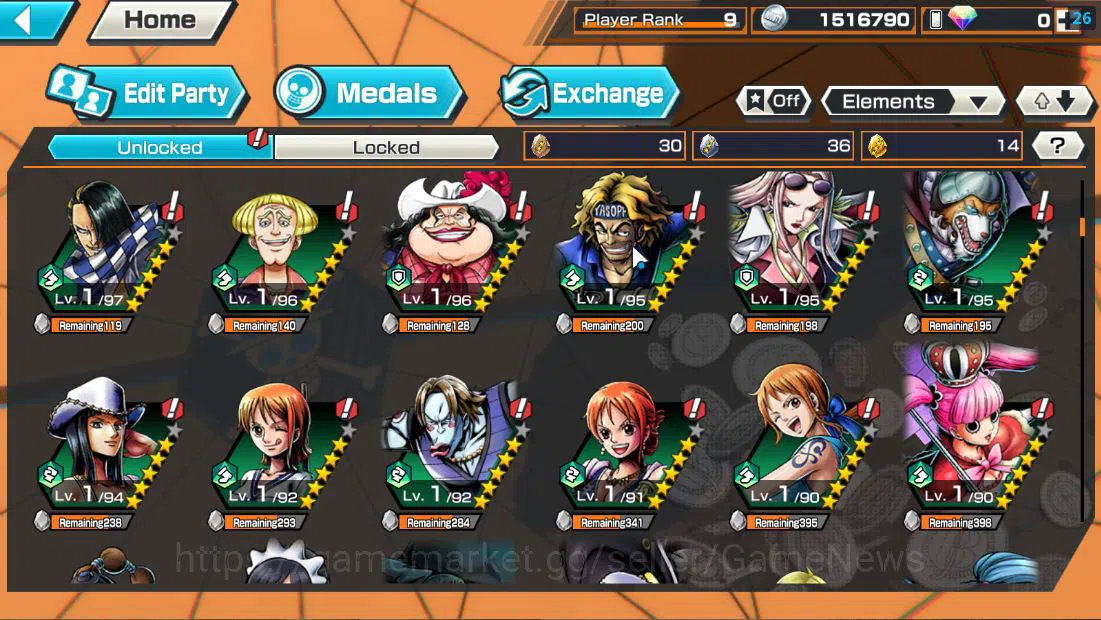 One Piece Bounty Rush Accounts Global|5 EX| T4E D.Teach,T5E St.Jaygarcia,AMS [Bor image 7