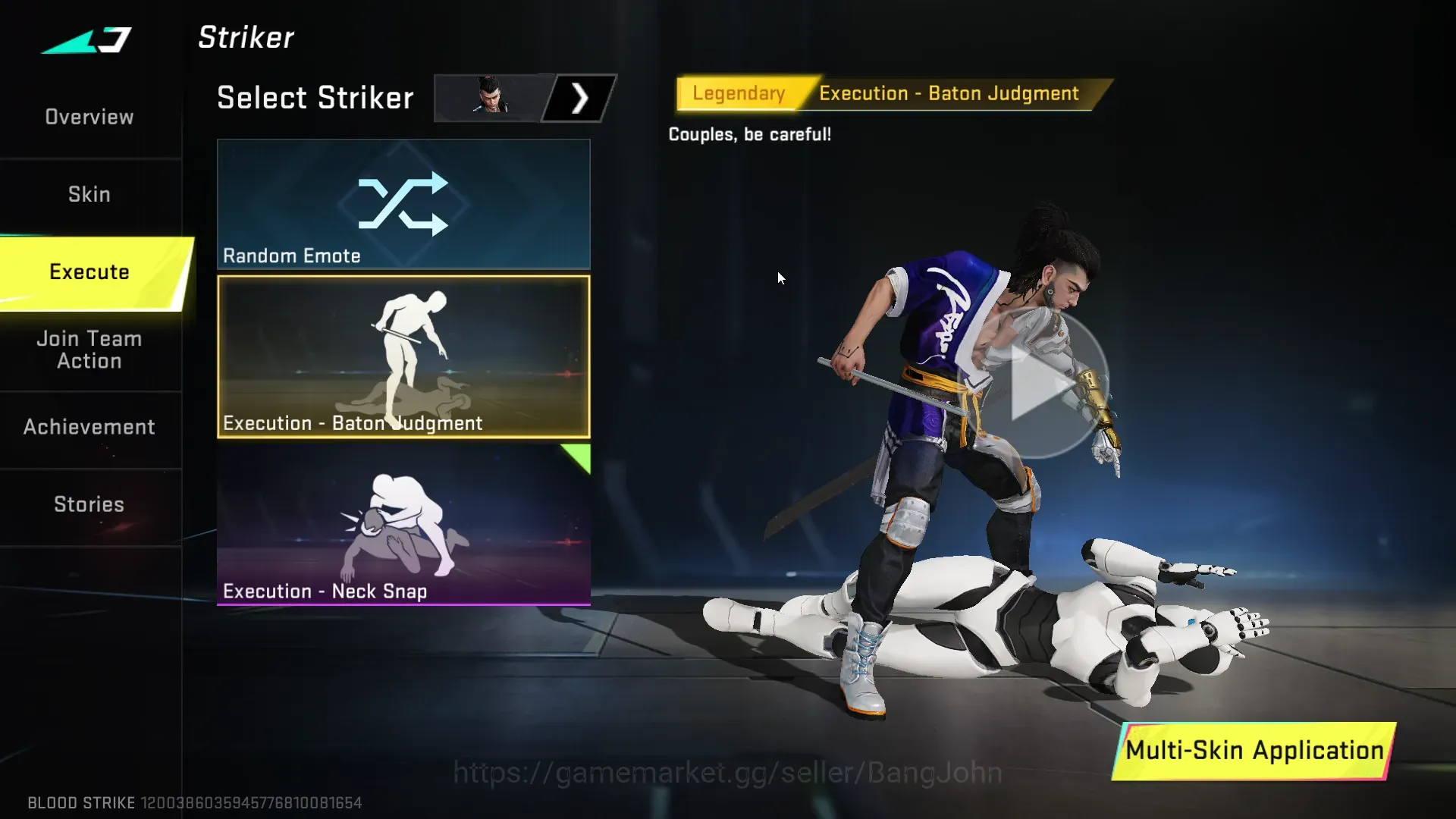 Blood Strike Accounts Collab Skin ASIA|3 Eternal: MP7,Galil,M4A1|2 Collab: AOT S2|3 Ultra Guns|1 Melee: The Iron|3 Limited 1