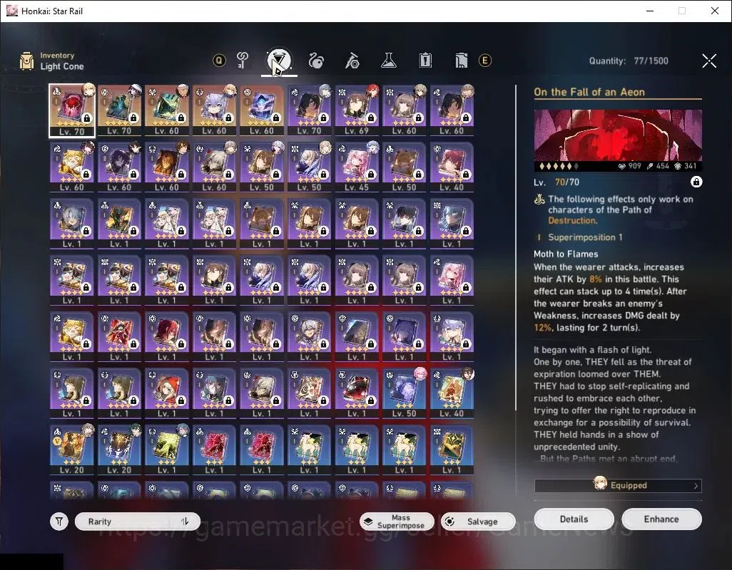 Honkai Star Rail Accounts Asia|TL 62|11 Limited|SW 999,Cyrene,Evernight,Sund image 5