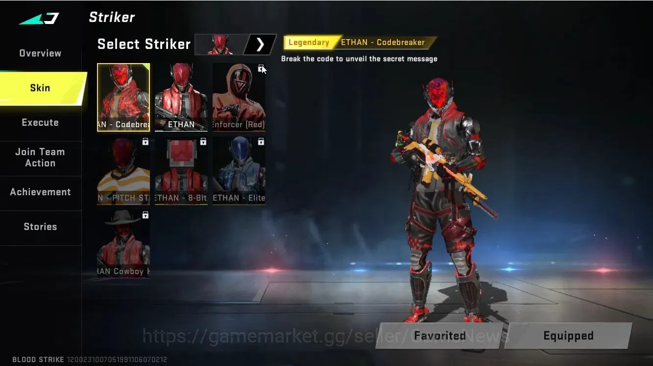 Blood Strike Accounts ASIA|Collab [MCX-EVA-0]|Legendary [ETHAN-Codebreak image 3
