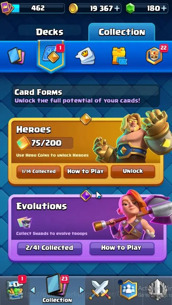 Clash Royale Accounts Lv 462|Trophy 3701|KTL 10|Card 56/121|1 Hero 2 EVO image 10