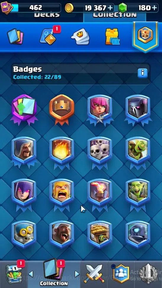 Clash Royale Accounts Lv 462|Trophy 3701|KTL 10|Card 56/121|1 Hero 2 EVO image 15