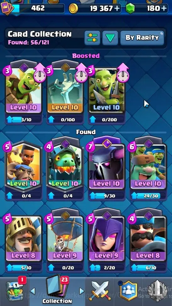 Clash Royale Accounts Lv 462|Trophy 3701|KTL 10|Card 56/121|1 Hero 2 EVO image 5