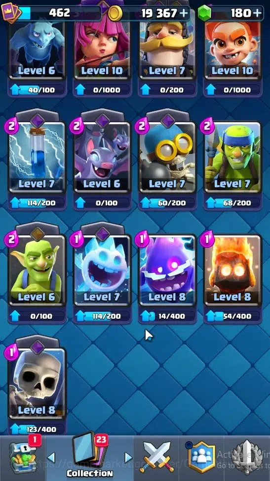 Clash Royale Accounts Lv 462|Trophy 3701|KTL 10|Card 56/121|1 Hero 2 EVO image 8