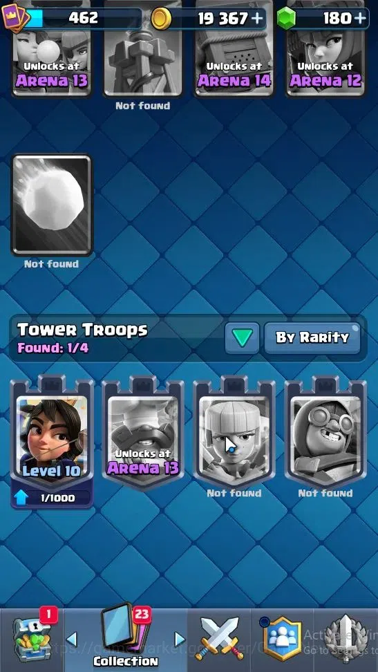 Clash Royale Accounts Lv 462|Trophy 3701|KTL 10|Card 56/121|1 Hero 2 EVO image 9
