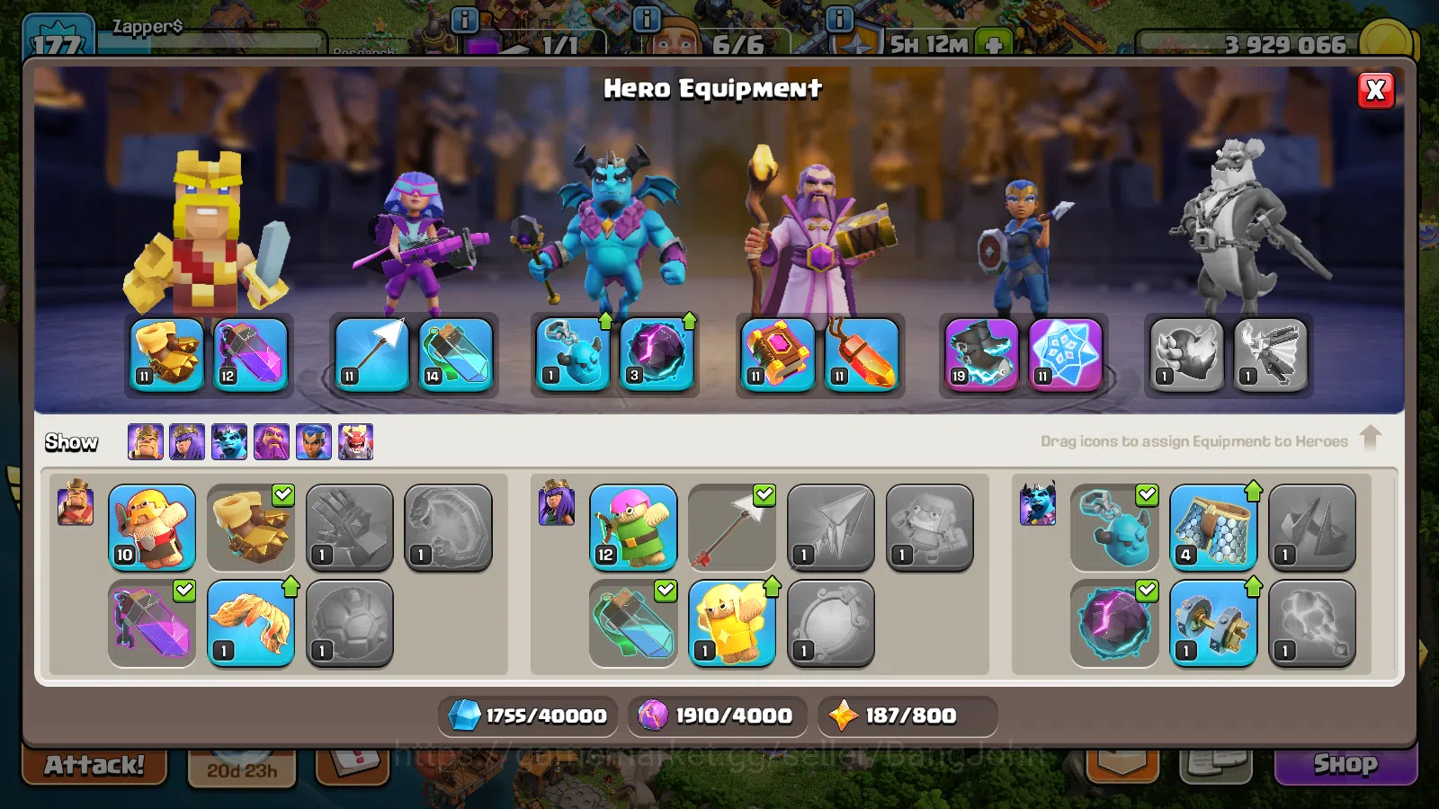 Clash of Clans Accounts TH 14-BH9|LVL 177|HH8|BK73,AQ82,MP51,GW51,RC29 CN  image 9