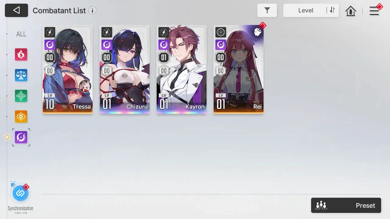 Chaos Zero Nightmare Accounts ASIA | Lvl 54 | 9 SSR | Heidemarie ME2 | Selector  image 11