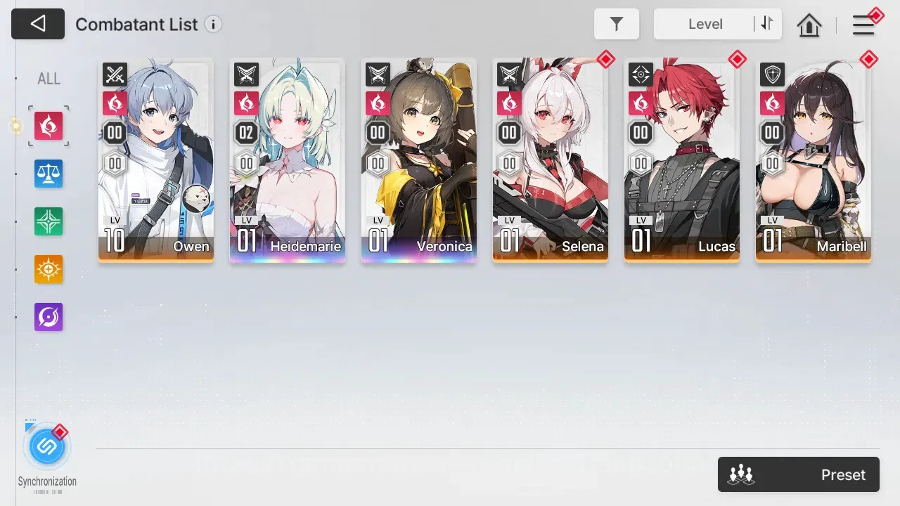 Chaos Zero Nightmare Accounts ASIA | Lvl 54 | 9 SSR | Heidemarie ME2 | Selector  image 3