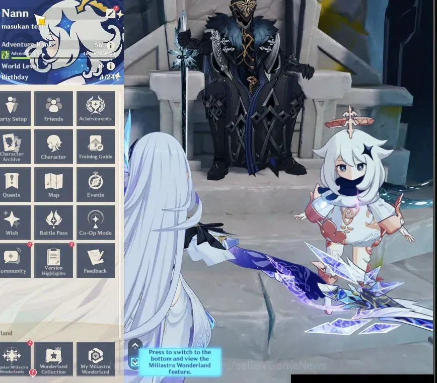 Genshin Impact Accounts Asia|AR 56|Prem Team Skirk|6 Limited + 2(*5 Weapon image 1